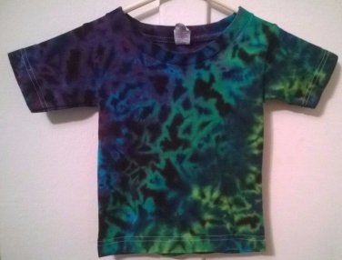 New Tie Dye Alstyle 2T Toddler Tshirt Blue Green Purple Crinkle pattern t shirt