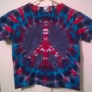 New Tie Dye Juvy Large (7) Alstyle Tshirt Rainbow color Heart Pattern t shirt