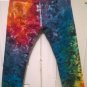 NEW Rainbow Tie Dye Levi's 501 Straight Leg Button Fly Jeans 33 x 32 Andy Castle *FREE US SHIPPING*