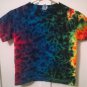 New Tie Dye Juvy Large (7) Alstyle Tshirt Rainbow Crinkle pattern t shirt