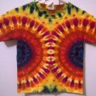 New Tie Dye Juvy Small (4) Alstyle Tshirt Rainbow Side Centered Circular pattern