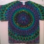 New Tie Dye Youth Large Alstyle Child Tshirt Purple Green Circle pattern t shirt