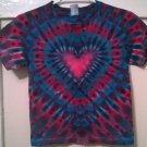 New Tie Dye Youth S Alstyle Child Tshirt Blue Purple Red Heart pattern t shirt