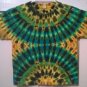 New Tie Dye Youth XS Alstyle Child Tshirt Earthy Top-Bottom centered Circle fold