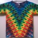 New Tie Dye Alstyle 3T Toddler Tshirt Rainbow Pleated V pattern Yoke t shirt
