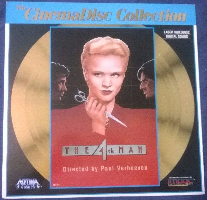 THE 4TH MAN Laserdisc 1983 Paul Verhoeven CinemaDisc Collection ID5357ME