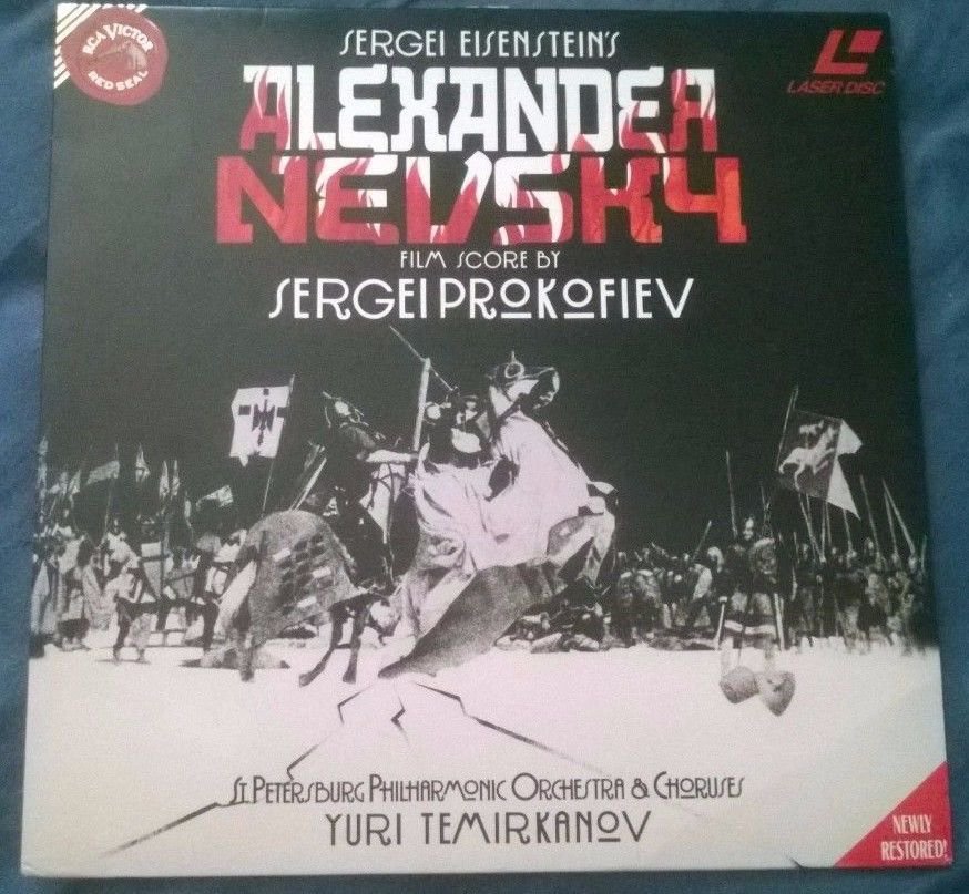 ALEXANDER NEVSKY Laserdisc Sergei Eisenstein 1938 Sergei Prokofiev N Cherkasov