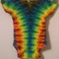 New Tie Dye Infant 6 Month Alstyle Onesie Rainbow colors V / Yoke pattern