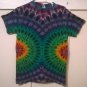 New Tie Dye S Gildan Tshirt Side Oriented Circular pattern Rainbow Color t shirt