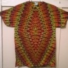 New Tie Dye M Gildan Tshirt Chest Shield pattern Earth Colors/ Tones t shirt t shirt