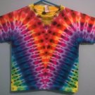 New Tie Dye Juvy Medium (5/6) Alstyle Tshirt Rainbow V or Yoke pattern t shirt