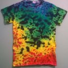 New Tie Dye S Gildan Tshirt Crinkled pattern Rainbow colors t shirt