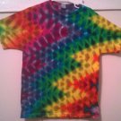 New Tie Dye L Alstyle Tshirt Lightning / Zig Zag pattern Rainbow colors t shirt