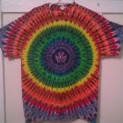 New Tie Dye XL Gildan Tshirt Circular Pleated pattern Rainbow Colors t shirt