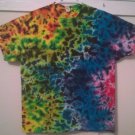 New Tie Dye XL Gildan Tshirt Rainbow Color Crinkle pattern t shirt