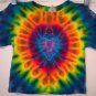 Tie Dye 2 Toddler 55% Hemp 45% Cotton Short Sleeve T-shirt New Rainbow Orchid Heart