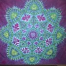 Tie Dye Tapestry Star Kaleidoscope 100% Cotton Percale Multi-color Wall Hanging