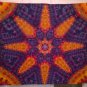 Tie Dye Tapestry Star Kaleidoscope 100% Cotton Flannel Multi-color Wall Hanging