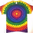 New Tie Dye M Gildan Tshirt Circular pattern Rainbow t shirt