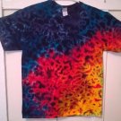 New Tie Dye L Gildan Tshirt Rainbow Crinkle pattern t shirt