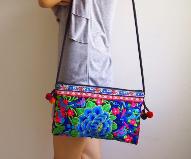 Hmong Old Vintage Style Ethnic Thai Boho Medium Size Bag