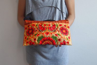 Hmong Old Vintage Style Ethnic Thai Boho Medium Size Bag