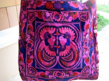 Hmong Vintage Style Unique Ethnic Thai Shoulder Sling Dangle Bag