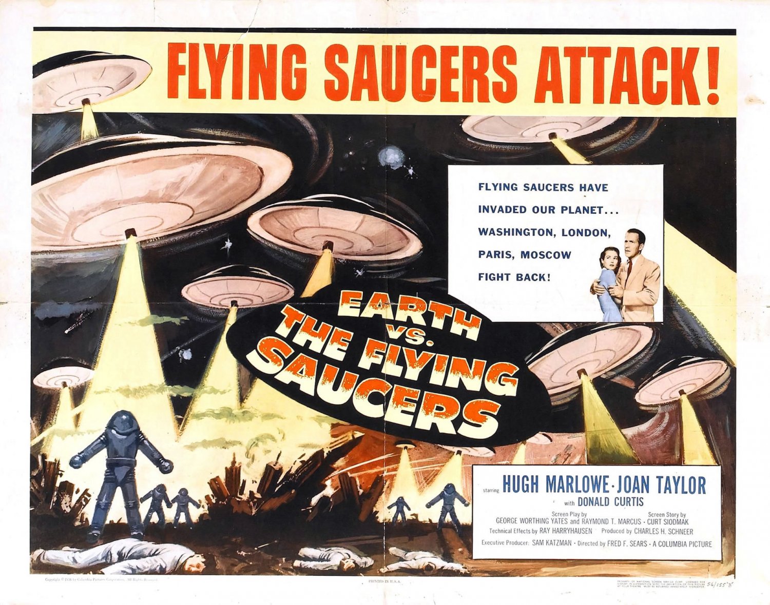 Earth vs. the Flying Saucers (1956) 19501960 Classic SciFi B Movies