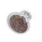 Cabinet knobs-chrome finished- Dakota Mahogany