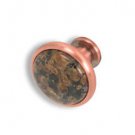 Cabinet konbs-brushed Antique copper- Tropical Brown