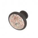 Cabinet konbs-brushed Antique copper- Almond Mauve