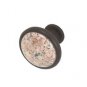 Cabinet konbs-brushed Antique copper- Almond Mauve