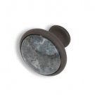 Cabinet knobs-Rustic Bronze- Blue Pearl
