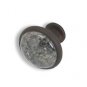 Cabinet knobs-Rustic Bronze- Ice Flower Blue