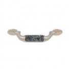 designer pull-500pulls-Brushed Nickel Finish-Blue Pearl