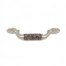 designer pull-500pulls-Brushed Nickel Finish-Dakota Mahogany