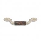 designer pull-500pulls-Brushed Nickel Finish-Tan Brown