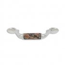 designer pull-500pulls-Chrome Finish-Baltic Brown