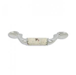 designer pull -500pulls-Chrome Finish-Kashmire White