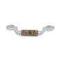 designer pull-500pulls-Chrome Finish-Tropical Brown