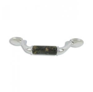 designer pull-Chrome Finish-Verde Butterfly