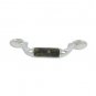 designer pull-Chrome Finish-Verde Butterfly