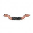designer pull-500pulls-Brushed Antique Copper-Blue Pearl