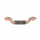 designer pull-500pull- Brushed Antique Copper-Dakota Mahogany