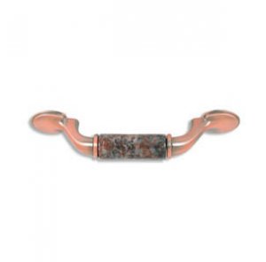 designer pull-500pull- Brushed Antique Copper-Dakota Mahogany