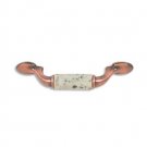 designer pull-500pulls-Brushed Antique Copper-Kashmire White