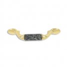 designer pull-500pulls-Polished Brass Finish-Blue Pearl