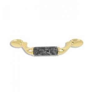 designer pull-500pulls-Polished Brass Finish-Blue Pearl