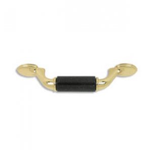 designer pull-500pulls-Polished Brass Finish-Absolute Black