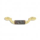 designer pull-500pulls-Polished Brass Finish-Dakota Mahogany
